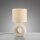 Lampe de table céramique tissu anti-éblouissement 30 cm E27 Beige