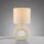Lampe de table céramique tissu anti-éblouissement 30 cm E27 Beige