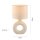 Lampe de table céramique tissu anti-éblouissement 30 cm E27 Beige