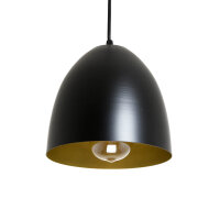 Lampe à suspendre noir intérieur or...