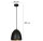 Lampe à suspendre noir intérieur or Ø20cm Table à manger ANNIE