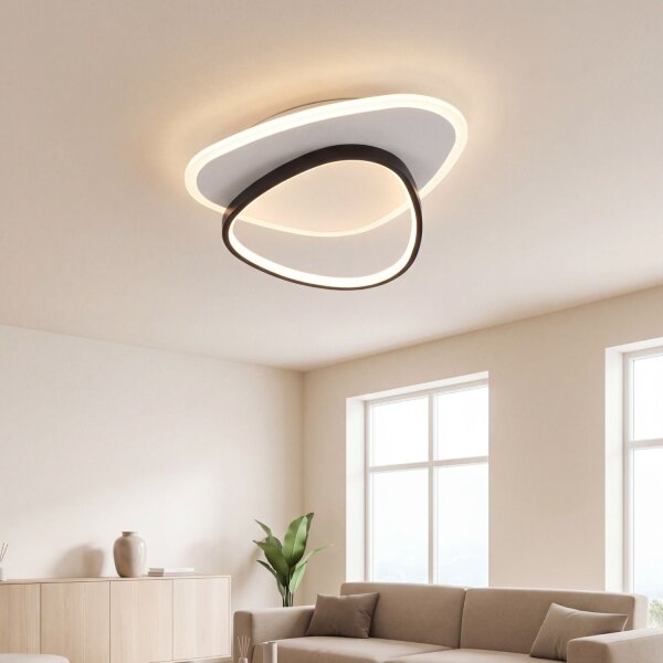 Applique LED Blanc Noir 40 W 4680 lm H:45 cm