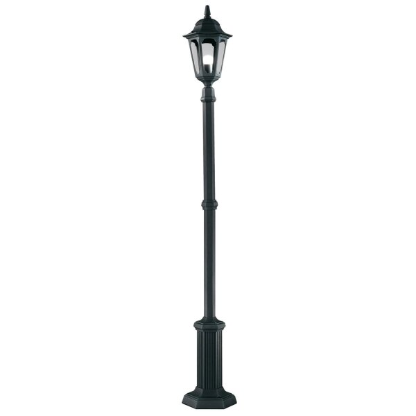 Lampe sur mât Noir 180cm de haut IP44 E27 Rustique