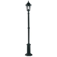 Lampe sur mât Noir 180cm de haut IP44 E27 Rustique