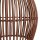 Lampe à suspendre Bambou Naturel Noir rond Ø30 cm E27 Moderne