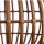 Lampe à suspendre Bambou Naturel Noir rond Ø40 cm E27 Moderne