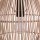 Suspension moderne en bambou naturel noir Ø30 cm E27