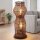 Lampadaire moderne en bambou naturel noir E27 60 cm petit