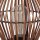 Lampadaire moderne en bambou naturel noir E27 60 cm petit