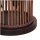 Lampadaire moderne en bambou naturel noir E27 60 cm petit