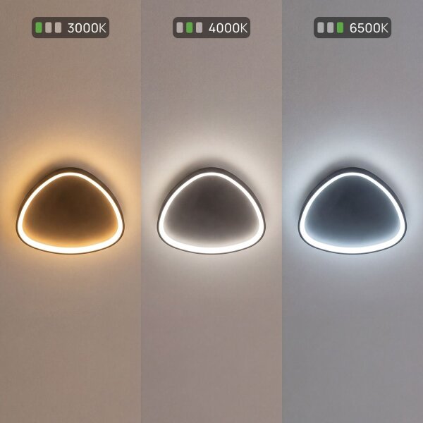 Applique LED noire 40 W dimmable 3000/4000/6500 K