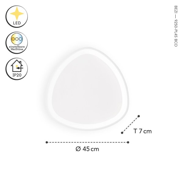 Applique LED Blanc 40 W dimmable Changement de température de couleur