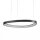 LED Lampe à suspendre noire anneau L:65 cm 3000/4000/6500 K