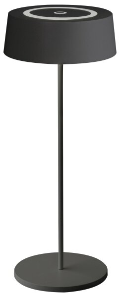 Lampe de table LED rechargeable Noir Touch Dimmer USB IP54 2 W