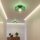 Petite Lampe de plafonnier Vert rond Ø 35 cm E27 anti-éblouissement