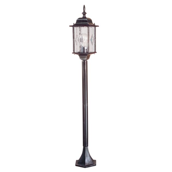 Lampe dallée antique THOMPSON H:123,5cm rustique IP43