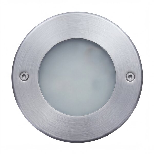 Spot LED encastré Aluminium IP67 rond Ø12 cm Nickel