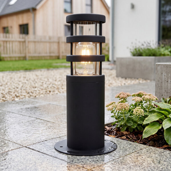 Lampe dallée en acier inoxydable Noir Design nordique IP44