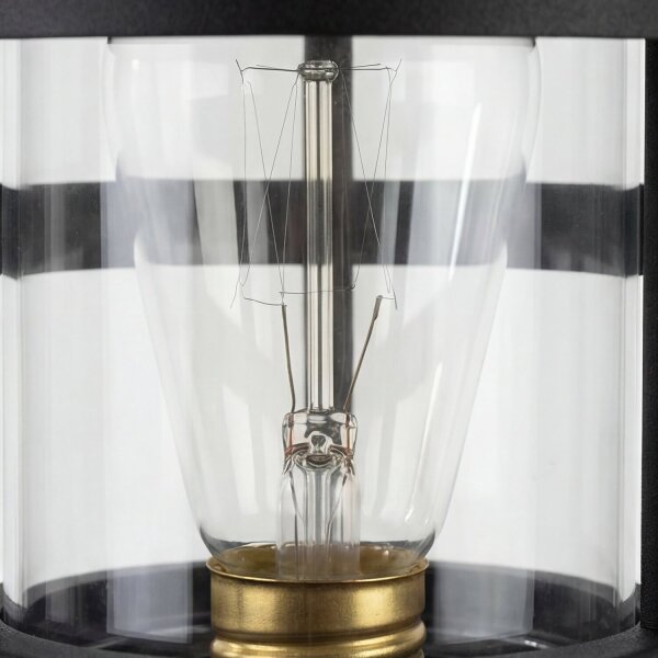 Lampe dallée en acier inoxydable Noir Design nordique IP44