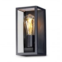 Lampe dextérieur Vintage Aluminium Noir H:23,5 cm...