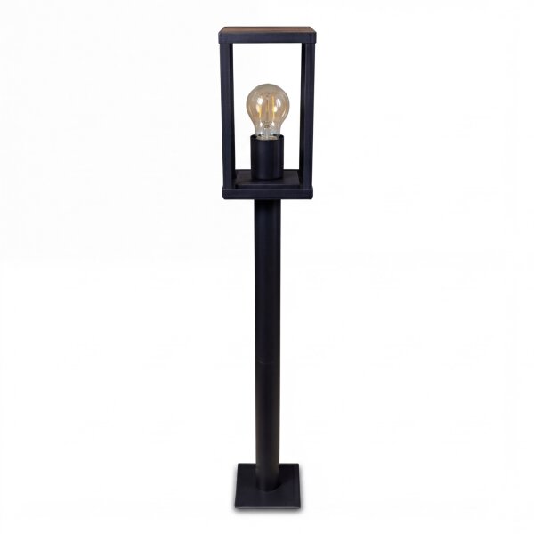 Lampe dallée Vintage Noir Bois 100 cm petit IP44 E27