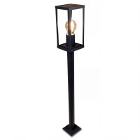 Lampe dallée Vintage Noir Bois 100 cm petit IP44 E27