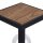 Lampe dallée Vintage Noir Bois 100 cm petit IP44 E27