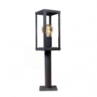 Lampe dallée Vintage Noir Bois 50 cm petit IP44 E27