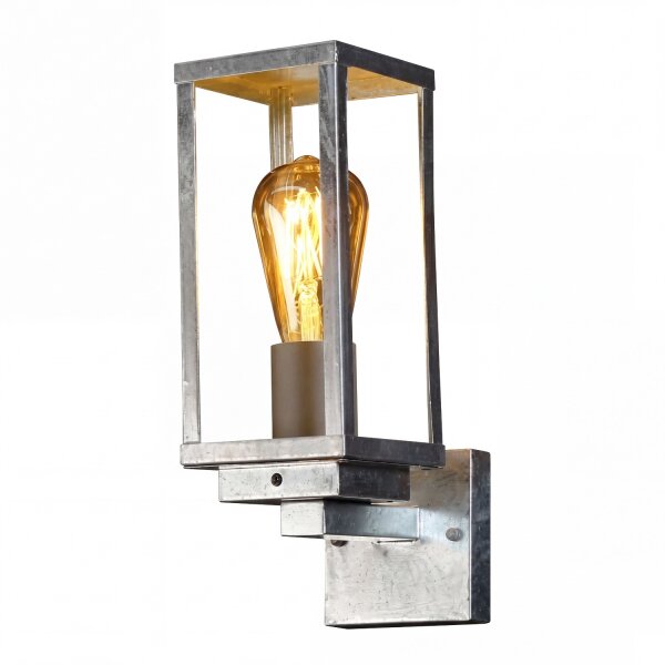 Applique vintage aluminium en zinc IP44 E27 L:11 cm