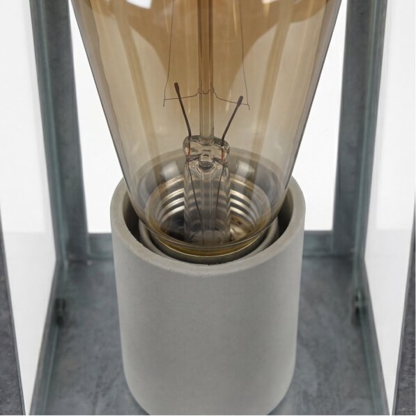 Lampe de socle Vintage aluminium en zinc IP44 E27 50 cm