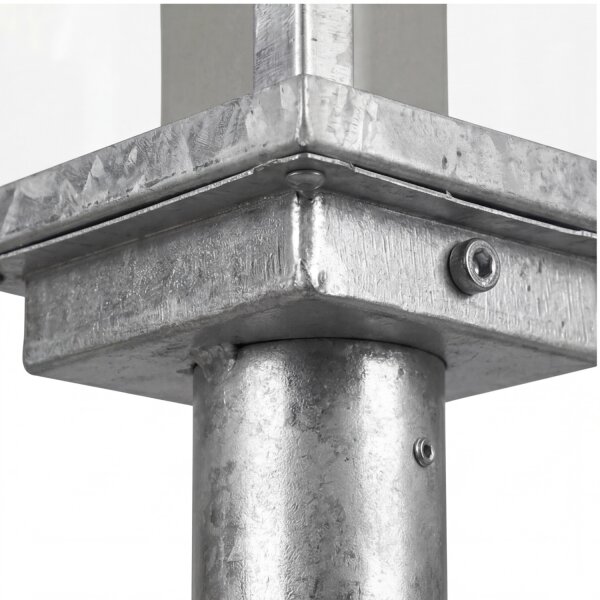 Lampe de socle Vintage aluminium en zinc IP44 E27 50 cm