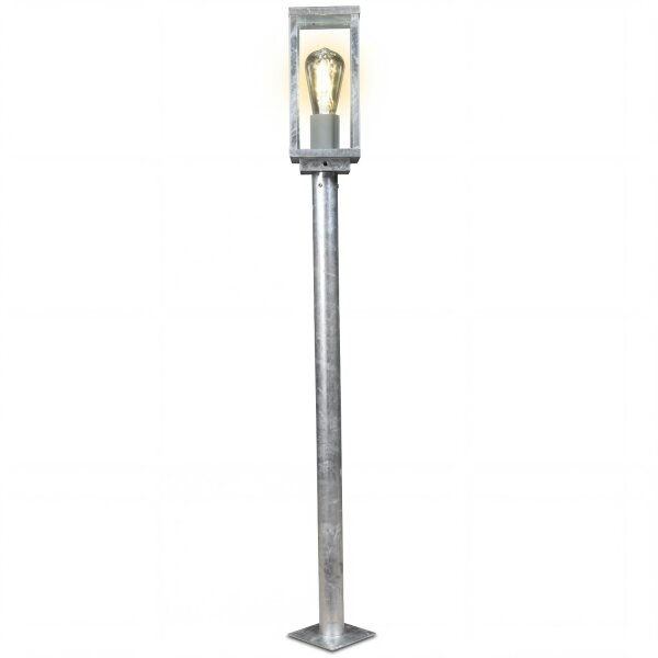 Lampe de socle Vintage aluminium en zinc IP44 E27 100 cm