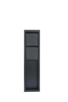 Colonne de prises Noir 31 cm max 3500 W IP54 Aluminium