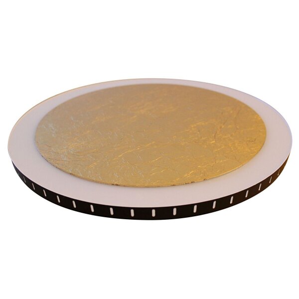 Applique LED or noir ronde Ø30 cm 3500 K dimmable