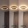 Applique LED or noir ronde Ø30 cm 3500 K dimmable