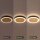 Applique LED or noir ronde Ø30 cm 3500 K dimmable
