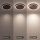 Applique LED Bois Noir ronde Ø50 cm 3500 K dimmable