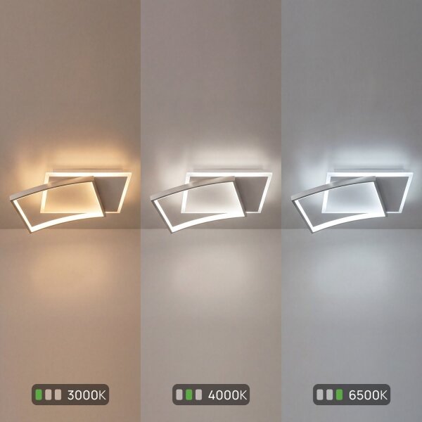 Plafonnier LED Blanc Argent 40 W 4800 lm L:42 cm