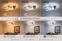 Plafonnier LED Blanc Argent 40 W 4800 lm L:42 cm
