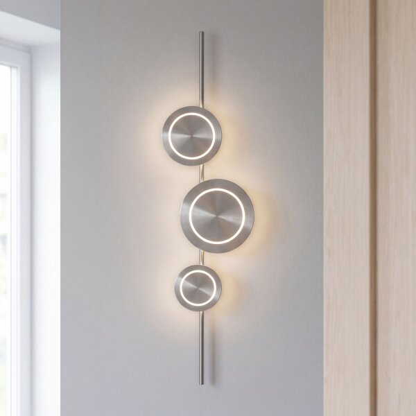 Applique LED argent H:120 cm 1008 lm 3000 K dimmable