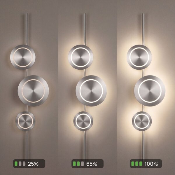 Applique LED argent H:120 cm 1008 lm 3000 K dimmable