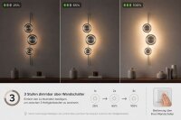 Applique LED argent H:120 cm 1008 lm 3000 K dimmable