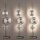 Applique LED argent H:120 cm 1008 lm 3000 K dimmable