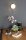 Applique Noir Blanc Boule de verre E14 L:14 cm faible éblouissement