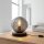 Lampe de table élégante verre fumé 16,5 cm E27 décoratif