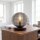 Lampe de table élégante verre fumé 28 cm E27 décoratif