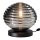Lampe de table élégante verre fumé 28 cm E27 décoratif