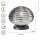 Lampe de table élégante verre fumé 28 cm E27 décoratif
