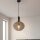 Suspension élégante en verre fumé Ø32 cm E27 décoratif