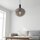 Suspension élégante en verre fumé Ø32 cm E27 décoratif